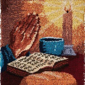 Rug Making Latch Hooking Kit | Praying (52x38cm)
